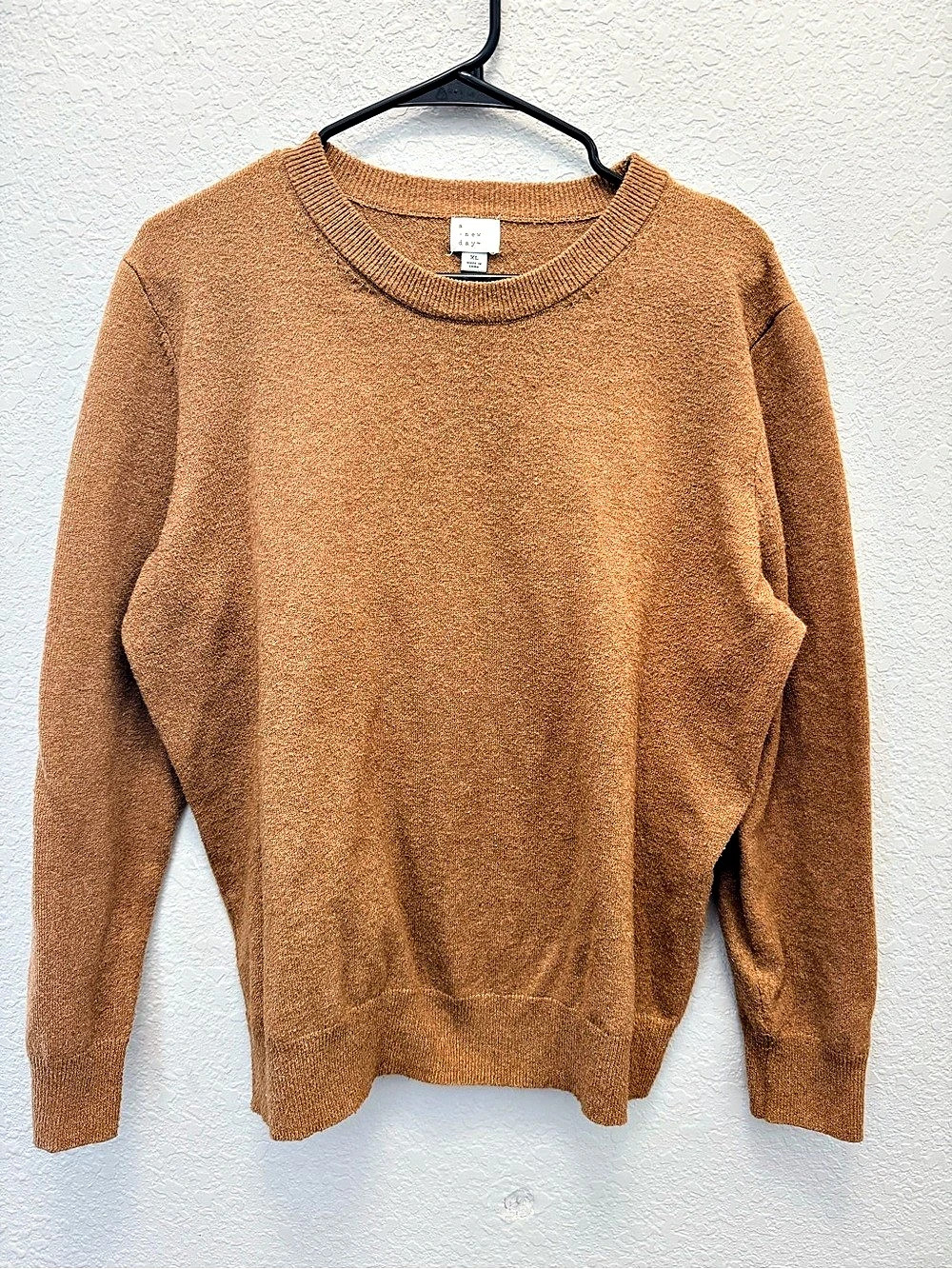 a new day Brown Crew Neck Sweater Size XL Like New